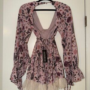 XXS Floral Dolls Kill Backless Dress